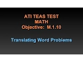 TEAS Math Tutorial - M 1 10