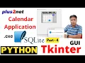 Create Standalone holiday Calendar App with Tkinter SQLite PyInstaller