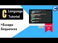 What are Escape Sequences in C Language C Tutorials in Hindi EP-06
