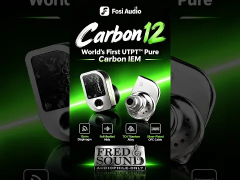 This is the Fosi Audio Carbon12 | The world’s first IEM with a pure-carbon diaphragm @fosiaudio
