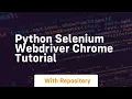 python selenium webdriver chrome tutorial