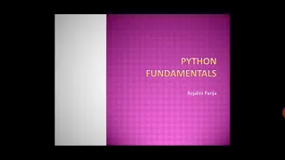 Python Fundamentals Part-1
