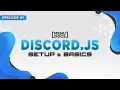 Discord js v11 Bot Tutorial - Setup Basics Episode 1 MenuDocs