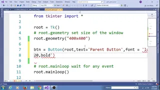 1st Question on Button in tkinter python