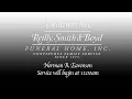 Norman R Eavenson - Funeral Service