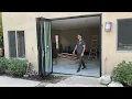 TEZA DOORS TEZA FOLDING DOORS 96 X 96 3 PANELS FOLDS FROM RIGHT TO LEFT