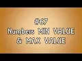 Number MIN VALUE and Number MAX VALUE
