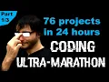 76 JavaScript projects in 24 hours Coding Ultramarathon Part 1