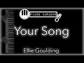 Download Lagu Your Song - Ellie Goulding - Piano Karaoke Instrumental