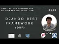 JSON Response DRF