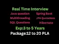 Amdocs Java interview questions and answers for the 3 years experienced