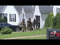 Police search for suspects in two separate incidents