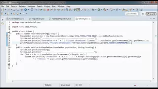 Genetic Algorithms 01 - Java Prototype Project