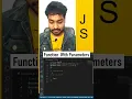 Function With Parameters In Javascript