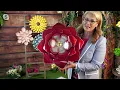 Plow Hearth 20 Outdoor Metal Flower Garden Wall Art Wall Art on QVC
