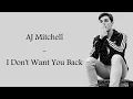 AJ Mitchell - I Don't Want You Back [Full_HD Lyrics Video]