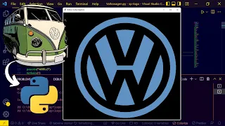 Volkswagen logo using python