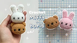 ♡ Crochet Miffy & Boris Tutorial | Beginner Friendly | Step-by-step ♡