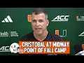 Mario Cristobal on 1st Scrimmage O-Line Progress Jordan Lyle Player Departures