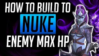 RAID Shadow Legends How to build a nuke champ - Enemy Max HP builds Coldheart Royal Guard Seer