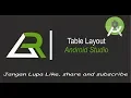 Tutorial Table Layout Android Studio Abang Razi