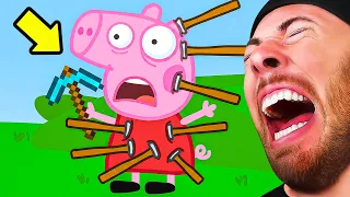 PEPPA PIG vs MINECRAFT..TRY NOT TO LAUGH! (Funny Animations)