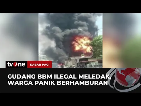 Gudang BBM Ilegal Terbakar, Dua Rumah Warga Terkena Imbas