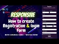 How to make responsive registration and login form with validation using Bootstrap