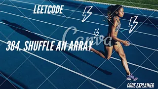 384 Shuffle an Array leetcode medium question c