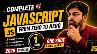 JavaScript Full Course in Hindi 2026 Zero to Hero