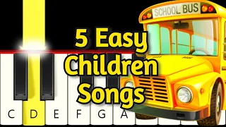 Download 5 Very Easy Children Songs - Very Easy Piano tutorial MP3