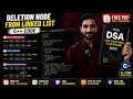 Deletion Node from Linked List in C Delete at Beginning End Given Position DSA Tutorial