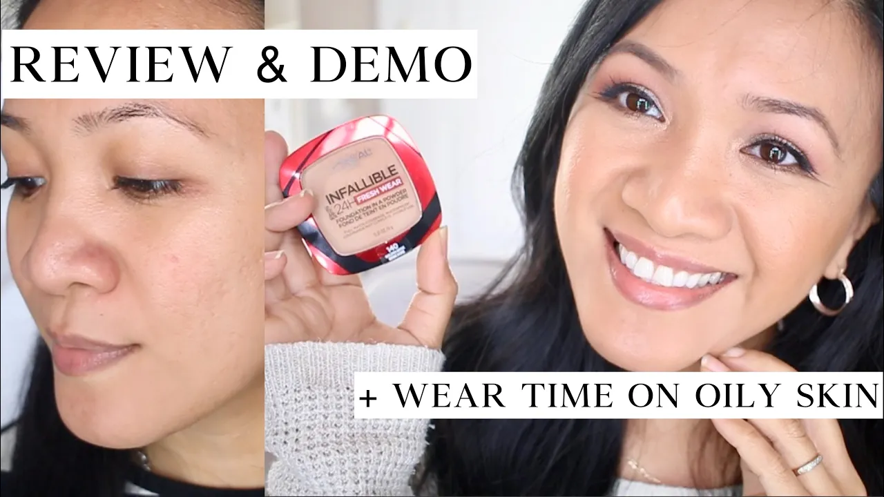HOLY MOLY | LOREAL INFALLIBLE 24HR WATERPROOF POWDER FOUNDATION | WEAR TEST