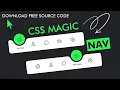 Magic Navigation Menu Indicator using HTML CSS Javascript with curved outside 2022
