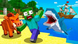 Epic Fun on Wild Island Survival - Minecraft Animation