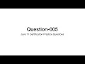Q5 Java 11 Certification Practice Question Explanation 1z0-819