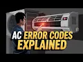 Split Air Conditioner Error Codes Explained E1 E2 F0 E4 E5 E6 E8 Troubleshooting Guide