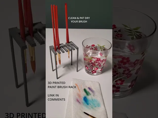 Paint brush rack | Hang your brushes bristles down! video thumbnail