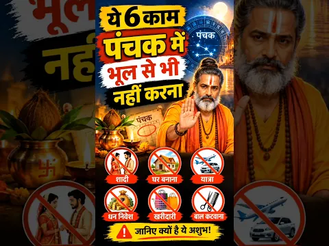पंचक में ये 6 काम क्यों नहीं करते? |पंचक की मान्यताएं और सावधानियां।#shorts ##PanchakDosh #astrology