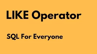 SQL For Everyone - Tutorial 16