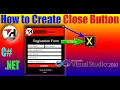 How to Create Close button C Programming GUI Programming