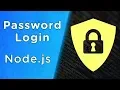 Build Node js User Authentication - Password Login