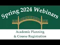 Academic Planning Course Registration