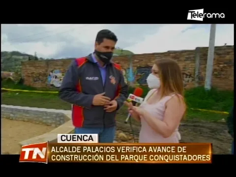 Alcalde Palacios verifica avance de construcción del parque Conquistadores