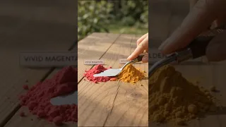سرخابی   زرد طلایی   مرجانی سوخته       ترکیب رضایت بخش رنگدانه ها      دندنها
