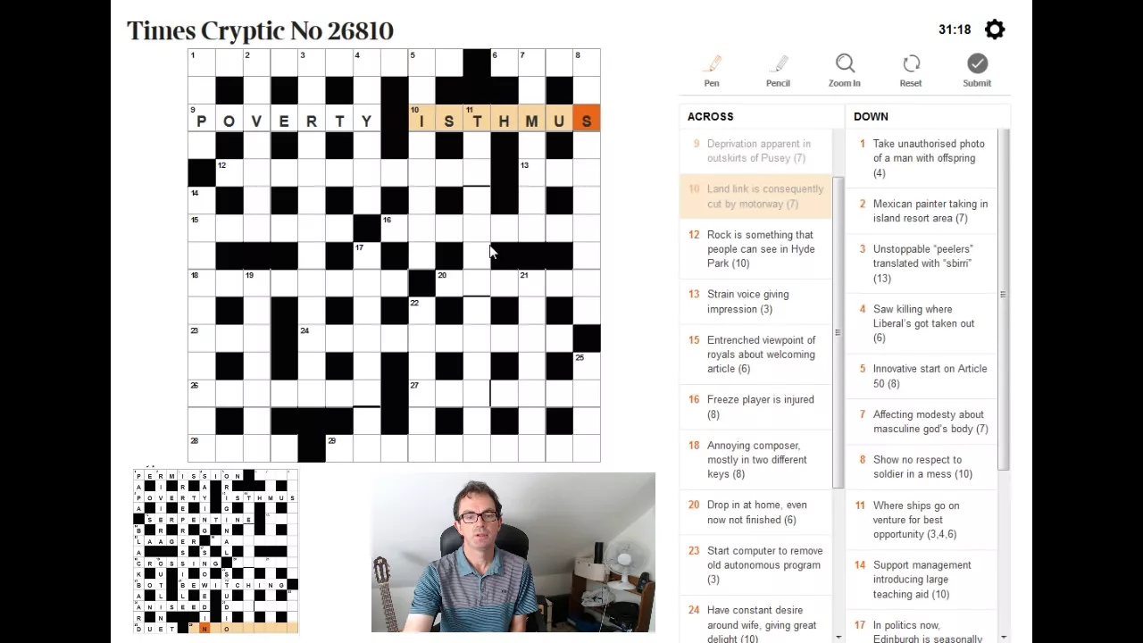 Solving The Times crossword 22 August 2017