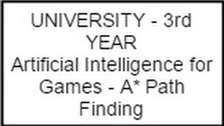 Artificial Intelligence for Games - A Path Finding