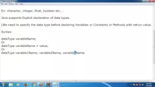Java Tutorial 6 Java Data Types