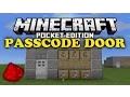 HOW TO MAKE A LEVER PASSWORD ACTIVATED DOOR - Minecraft PE Pocket Edition