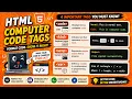 HTML-5 COMPUTER CODE TAGS TUTORIAL